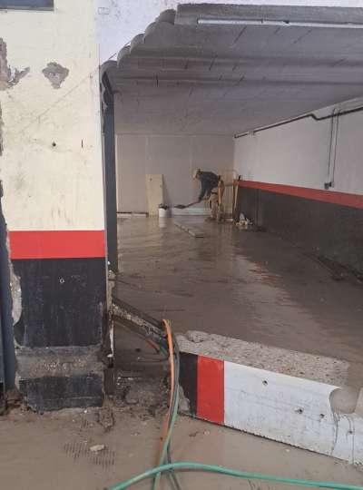 corte de muro de 30 centímetro hormigón en 6 piezas